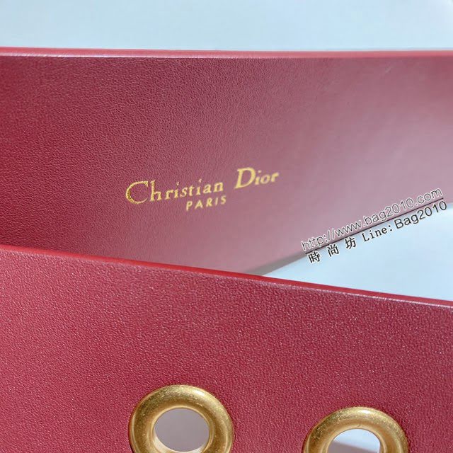 Dior高端女士腰帶 迪奧D字復古銅扣雙面牛皮腰帶  jjp2106